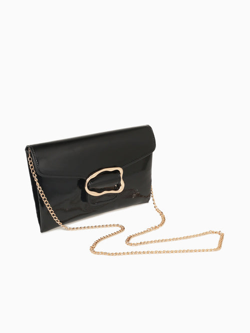 Tb Tatiana Clutch Black Pat Black