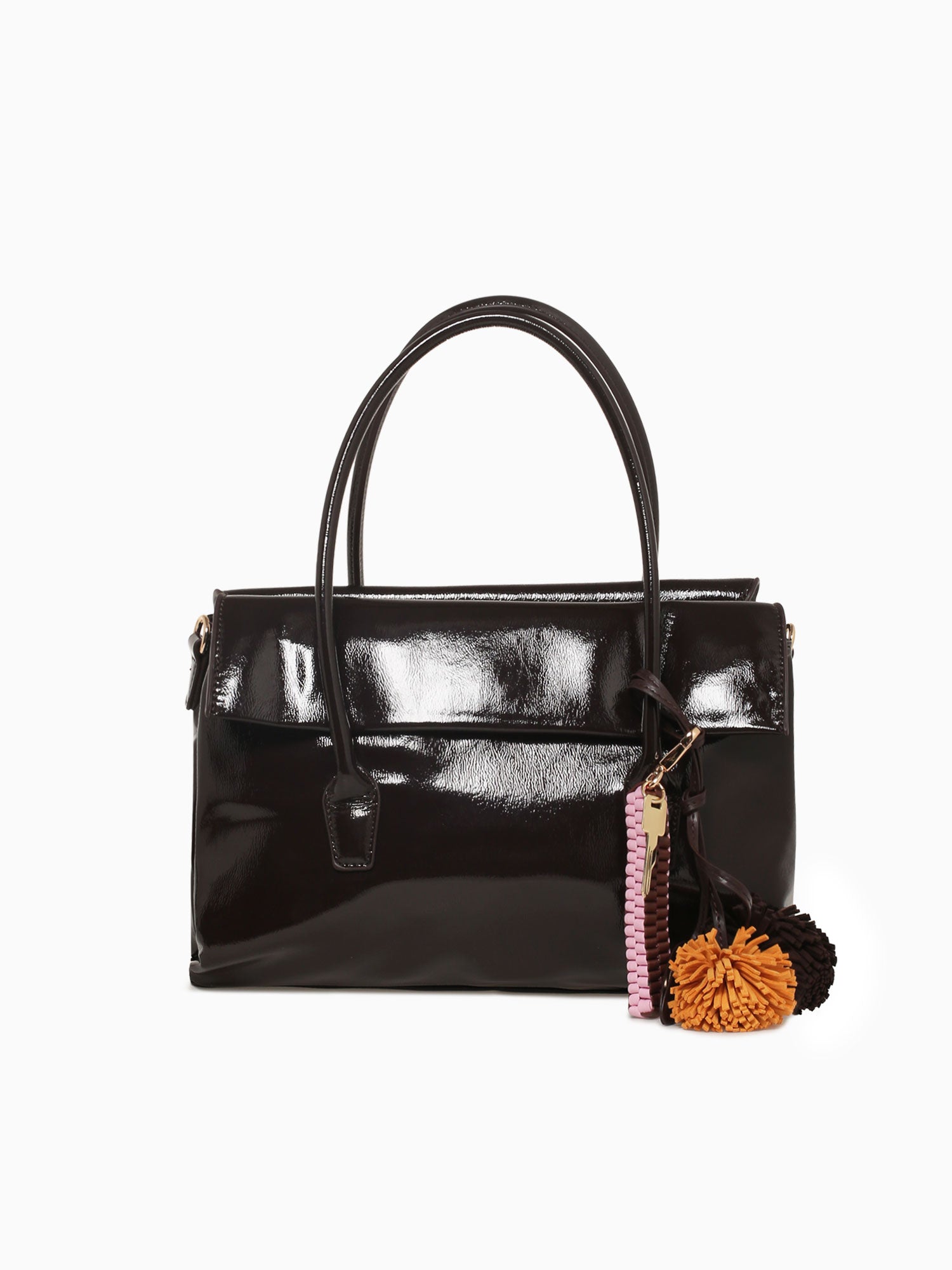 Mila Top Handle Brown Brown