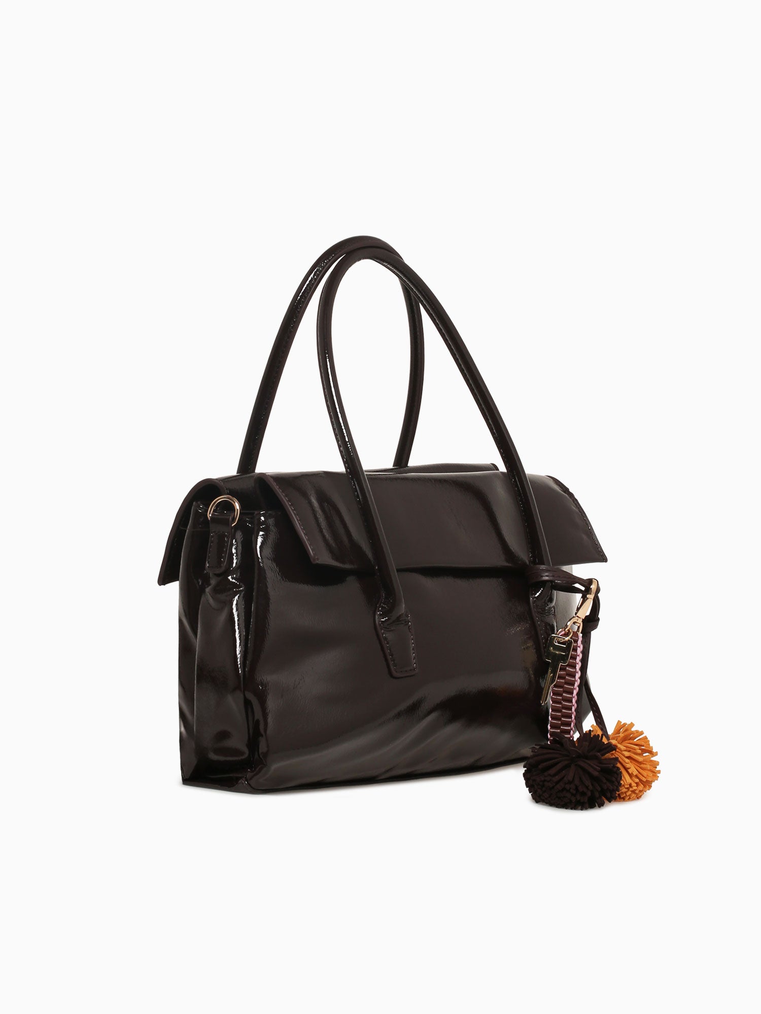 Mila Top Handle Brown Brown