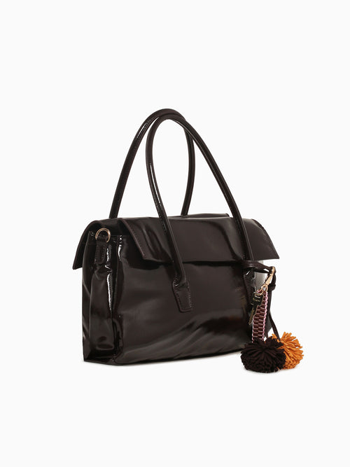 Mila Top Handle Brown Brown