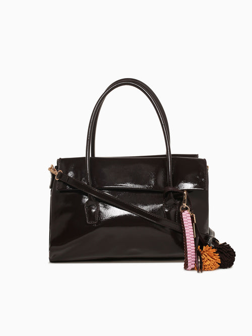 Mila Top Handle Brown Brown