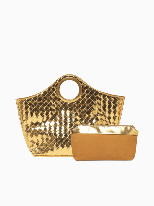 Aura Top Handle Gold Gold