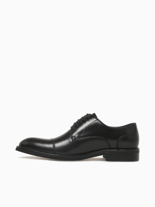 Criston Black Brushed Calf Leather Black / 7 / M
