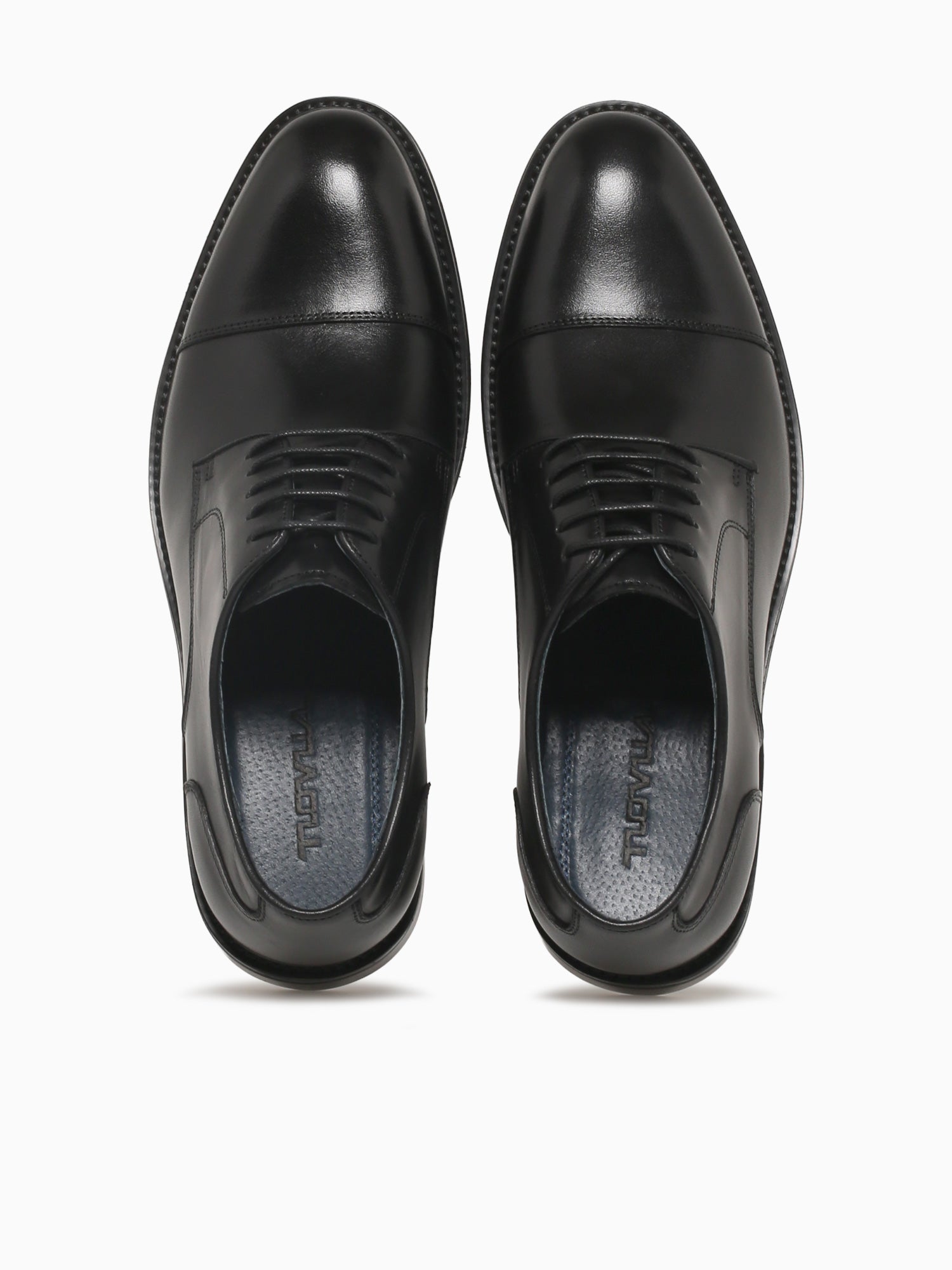 Criston Black Brushed Calf Leather Black / 7 / M