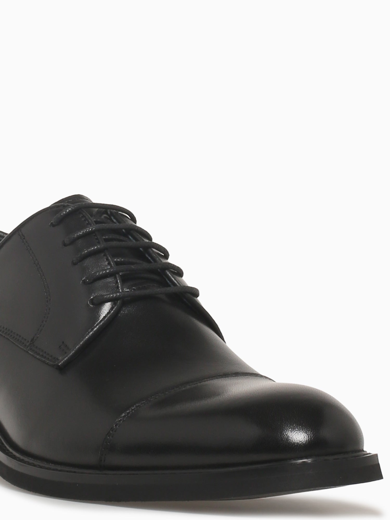 Criston Black Brushed Calf Leather Black / 7 / M