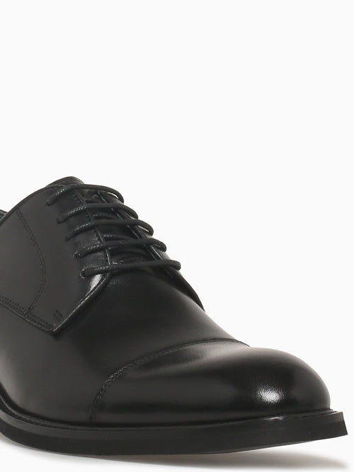 Criston Black Brushed Calf Leather Black / 7 / M