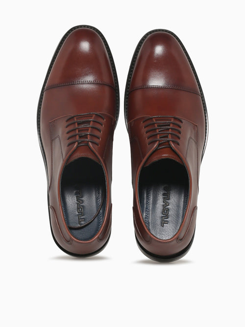 Criston Tan Brushed Calf Leather Tan / 7 / M
