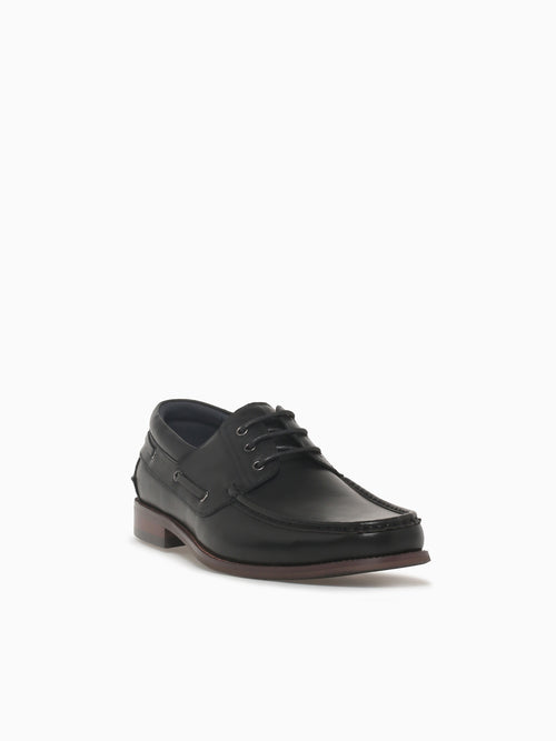 Corlys Black Brushed Calf Leather Black / 7 / M