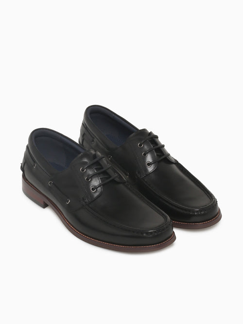 Corlys Black Brushed Calf Leather Black / 7 / M