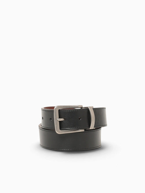 The Belt Blk Tan brushed calf leather Other / ONE