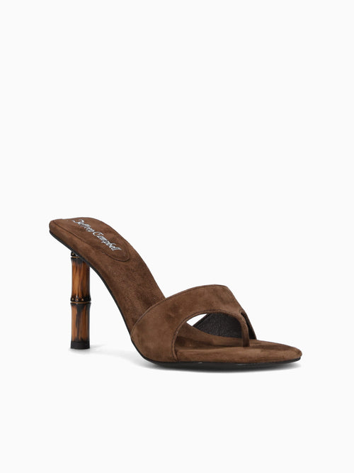 Linette Espresso Suede Tan / 5 / M