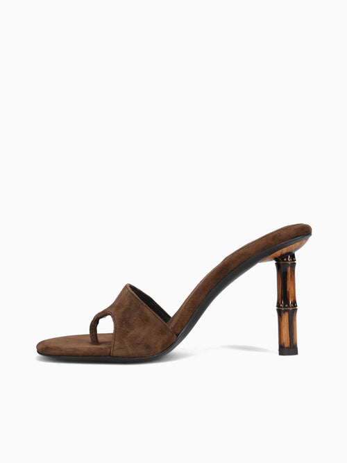 Linette Espresso Suede Tan / 5 / M
