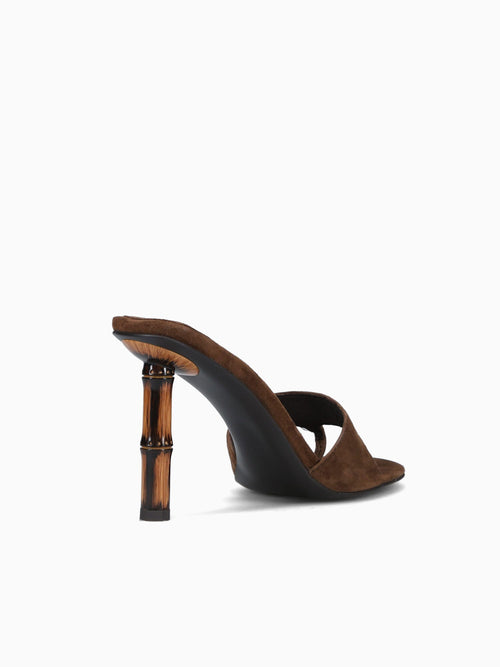 Linette Espresso Suede Tan / 5 / M