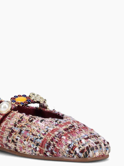 Amarissa2 Wine Beige Pink multi tweed Wine / 5 / M