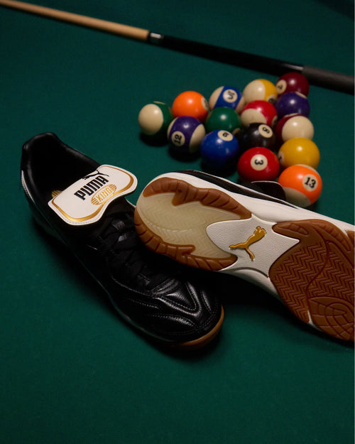 King Indoor Black White leather