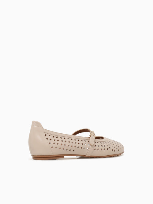 Ariaperf Ivory Mist Glossy Leather Off White / 5 / M