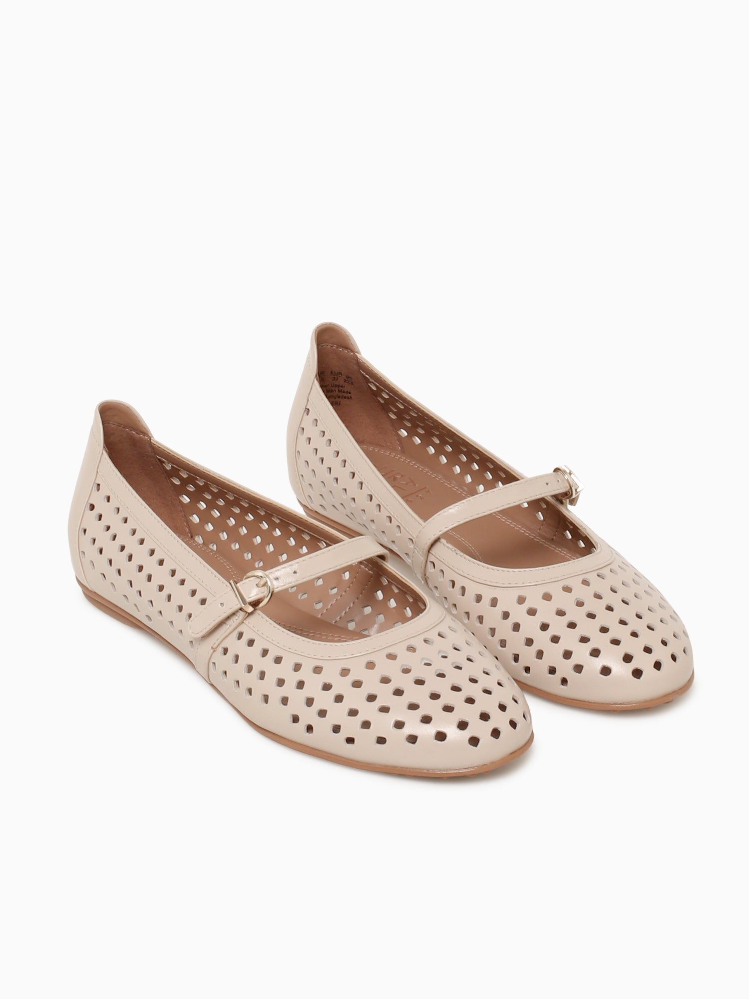 Ariaperf Ivory Mist Glossy Leather Off White / 5 / M