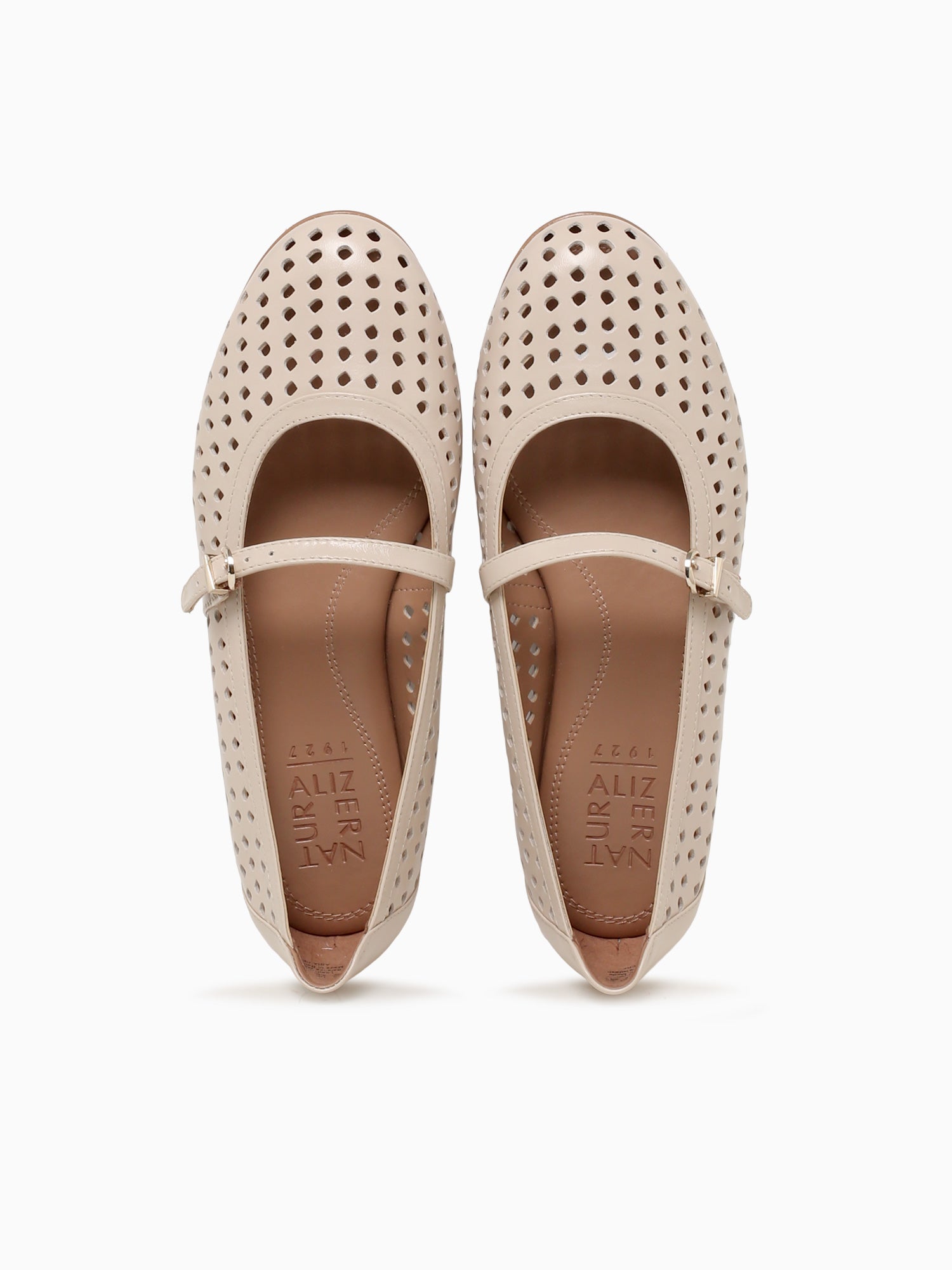 Ariaperf Ivory Mist Glossy Leather Off White / 5 / M