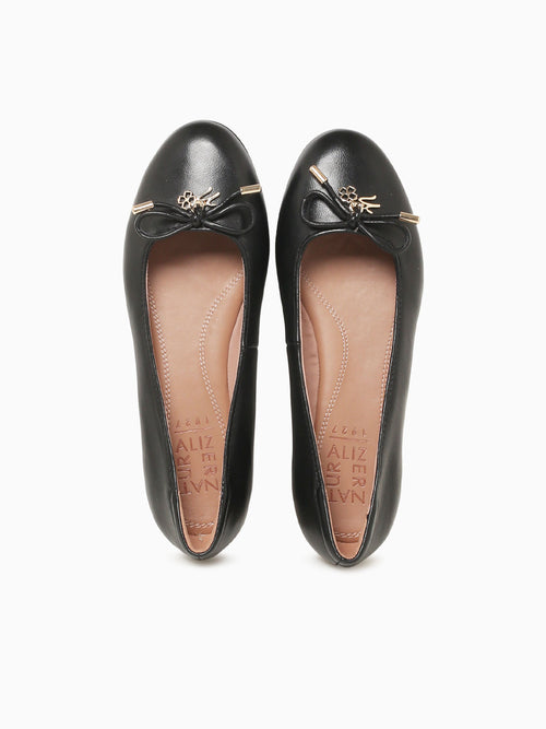 Ashlyn Black Leather Black / 5 / M