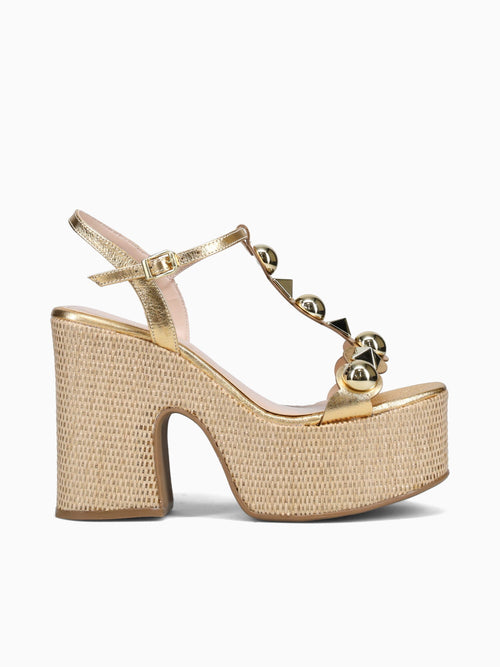 Phillippa Gold Crystal Leather Gold / 5 / M