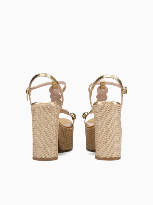 Phillippa Gold Crystal Leather Gold / 5 / M