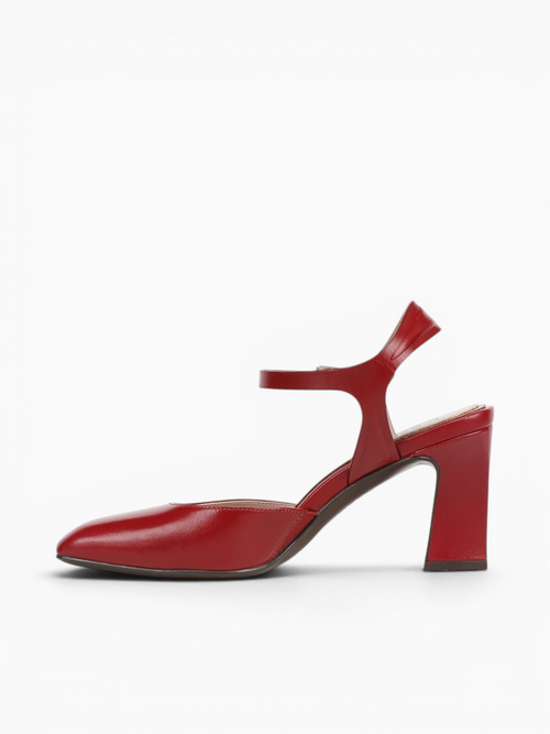 Frankie Red Leather Red / 5 / M