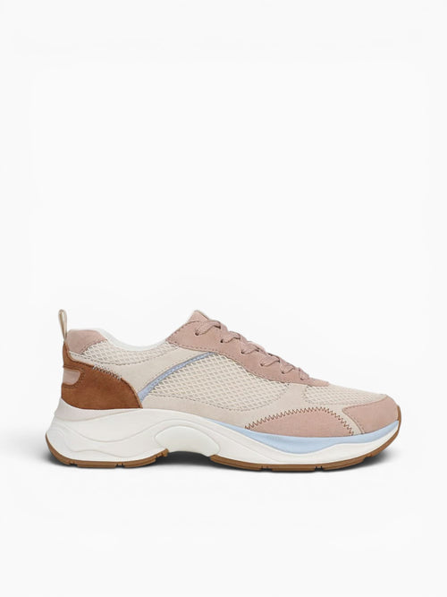 Zoie Ivory Pink Walnut leather Fabric Multi / 5 / M