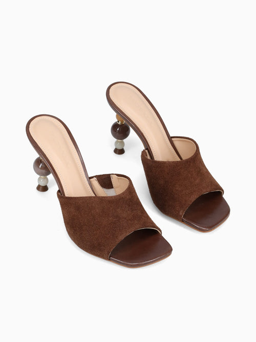Isolde Brownie Suede Leather Brown / 5 / M