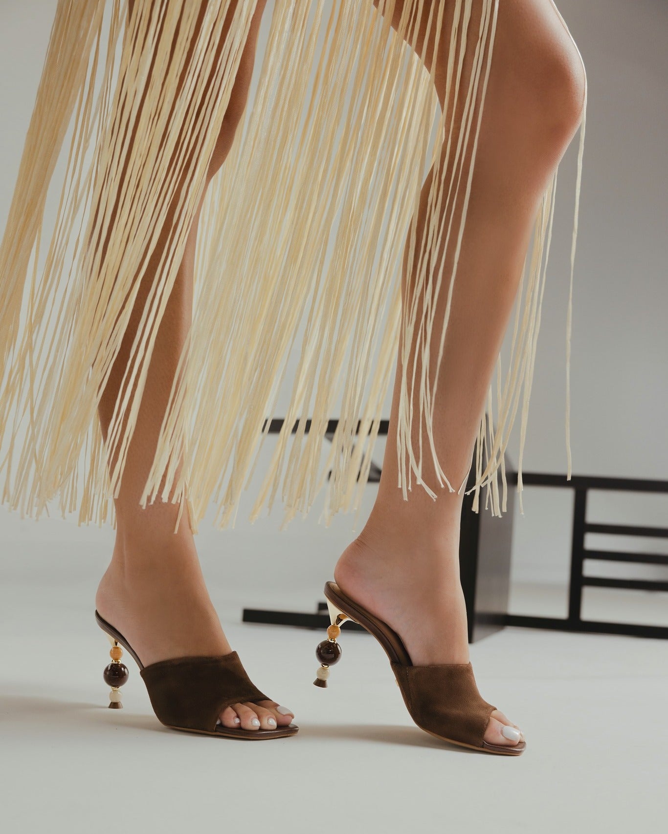 Isolde Brownie Suede Leather