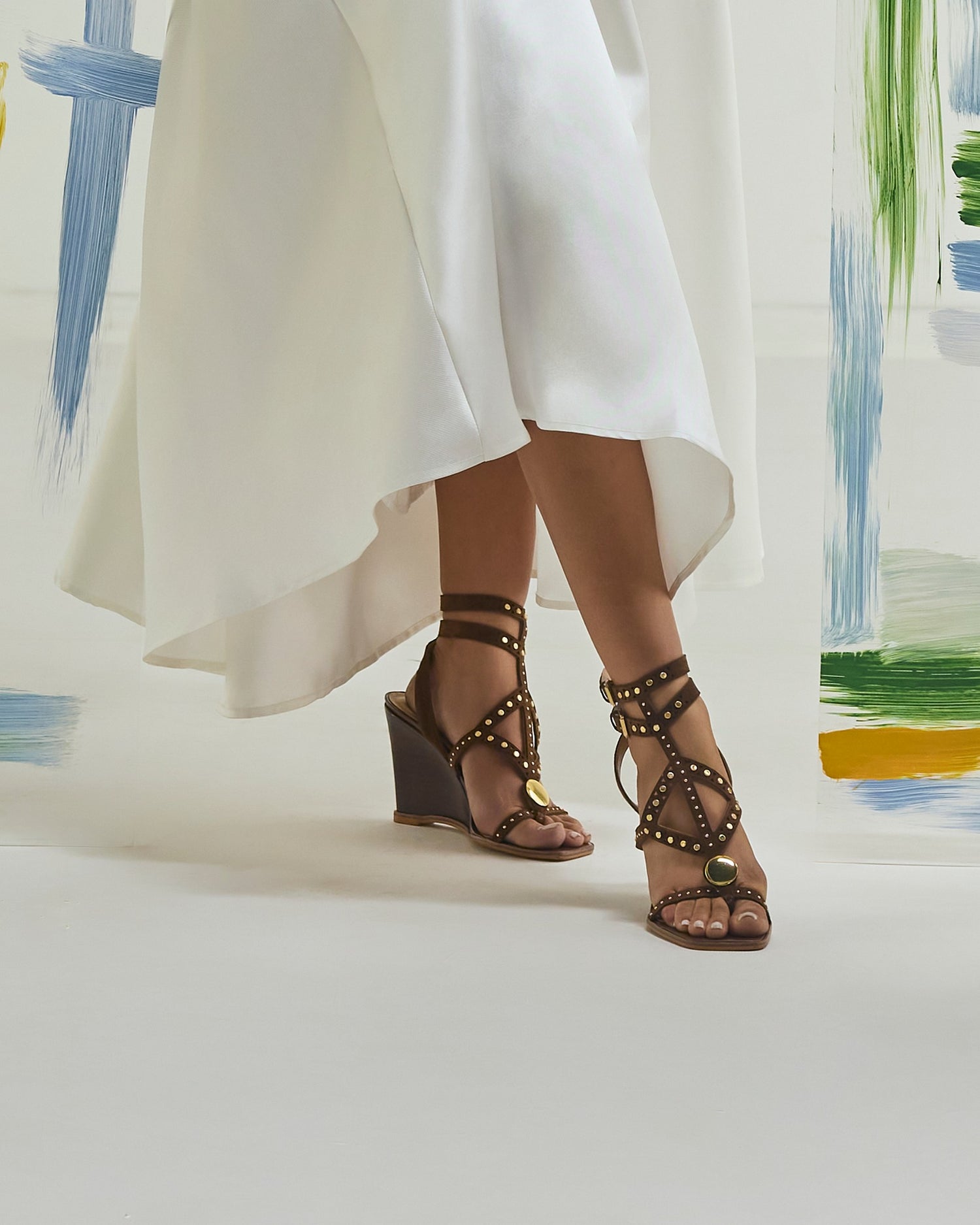 Beatrice Brownie Suede Leather