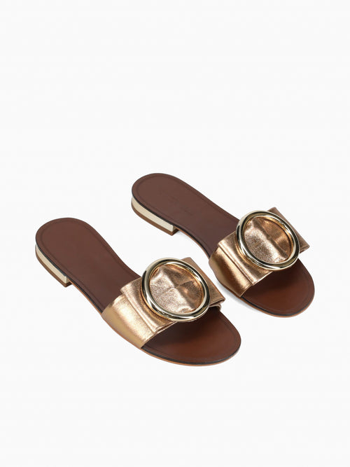 Eleanor Bronze Cristal Leather Bronze / 5 / M