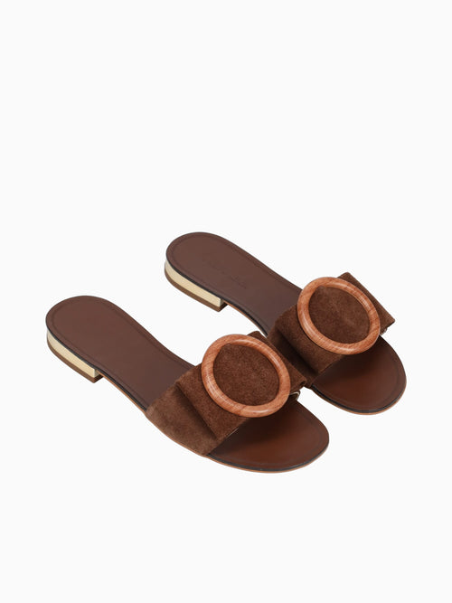 Eleanor Brownie Suede Leather Brown / 5 / M
