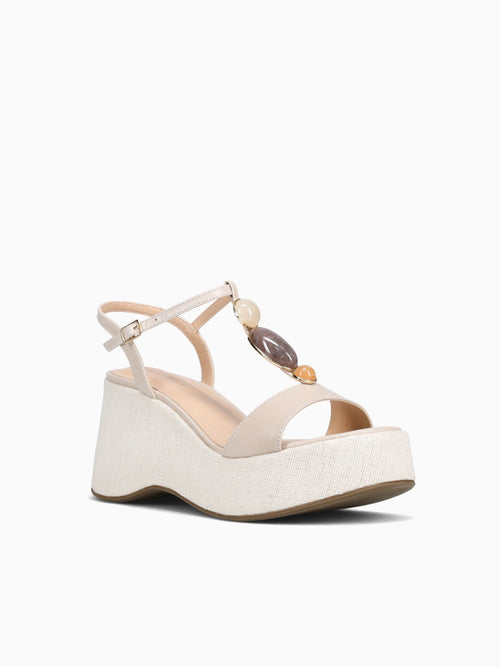Margery Off White Torino Leather Off White / 5 / M