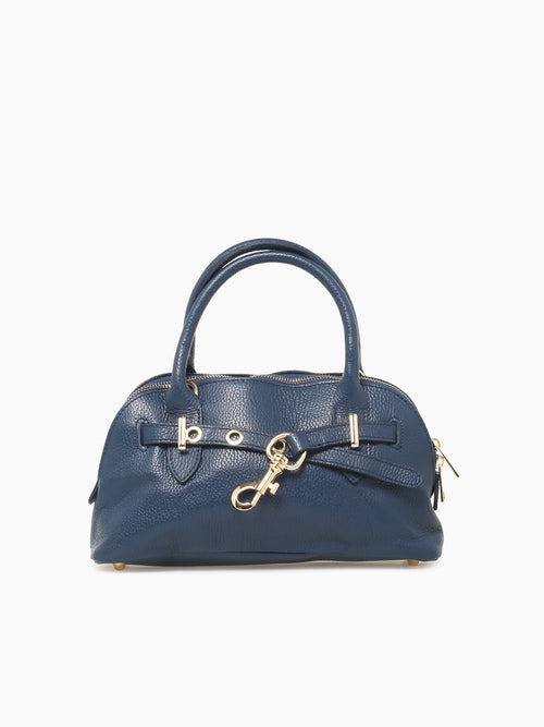 Eva Ring Hook Small Top Handle Blue Jean Blue