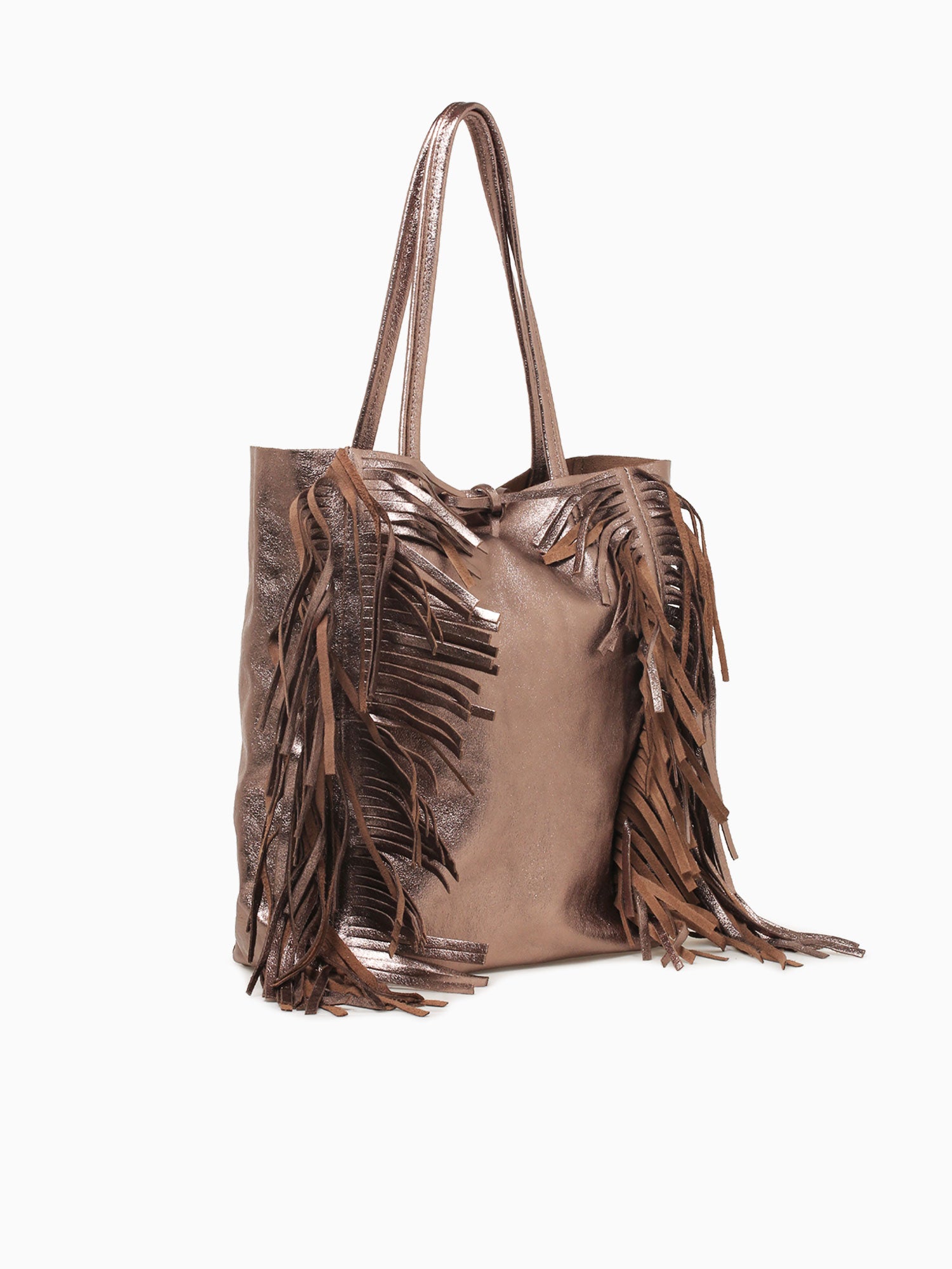 Shopper Big Boho Tote Bronzo Scuro Bronze