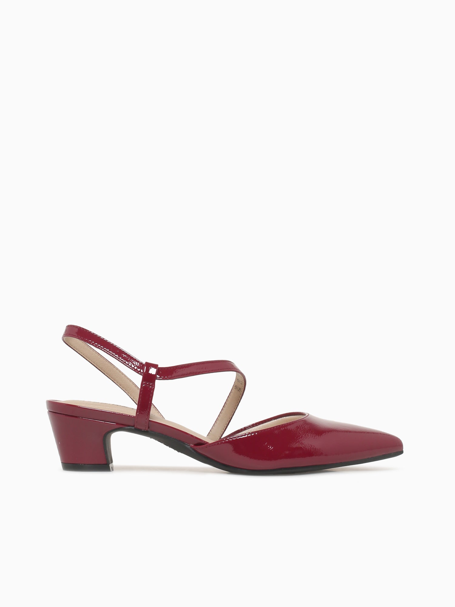 Minimalist Dark Cherry Patent Dark Red / 5 / M