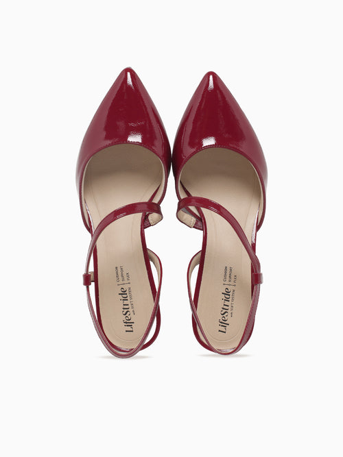 Minimalist Dark Cherry Patent Dark Red / 5 / M
