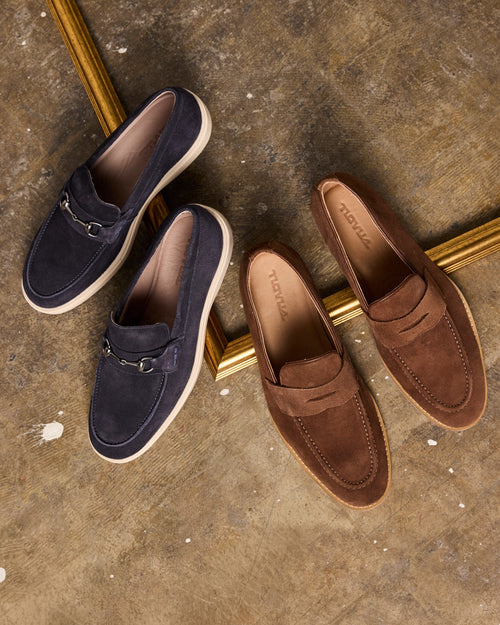 Alfredo Midnight Blue Suede