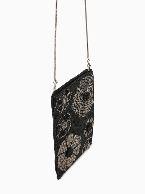 Flower Cell Phone Bag Black Black