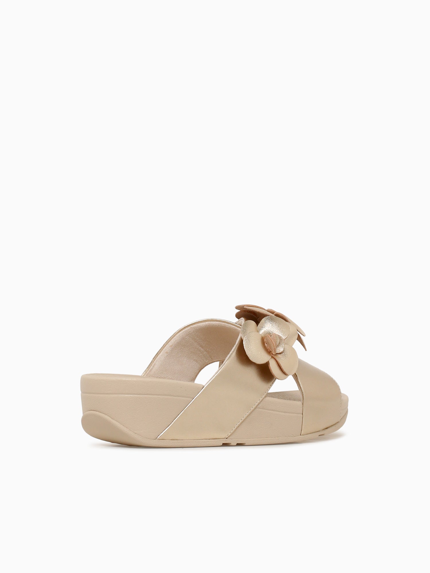 Lulu Flower Cross Slide Platino Leather Silver / 5 / M