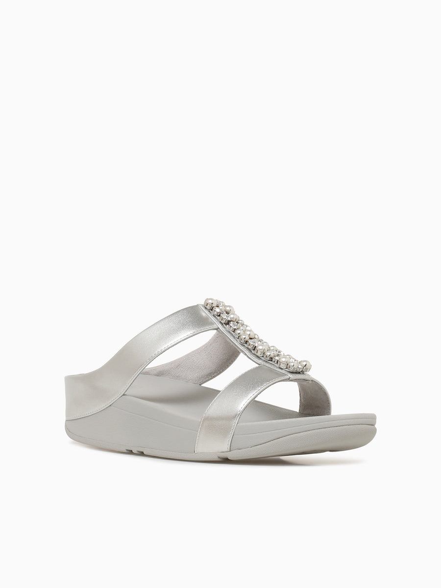 Fino Pearlscrystals Silver Leather Silver / 5 / M