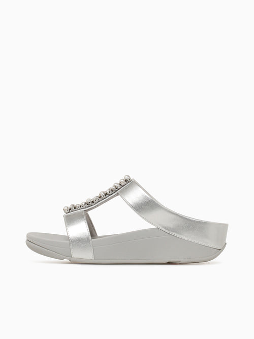 Fino Pearlscrystals Silver Leather Silver / 5 / M