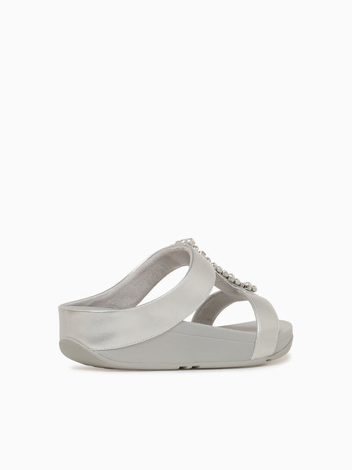 Fino Pearlscrystals Silver Leather Silver / 5 / M