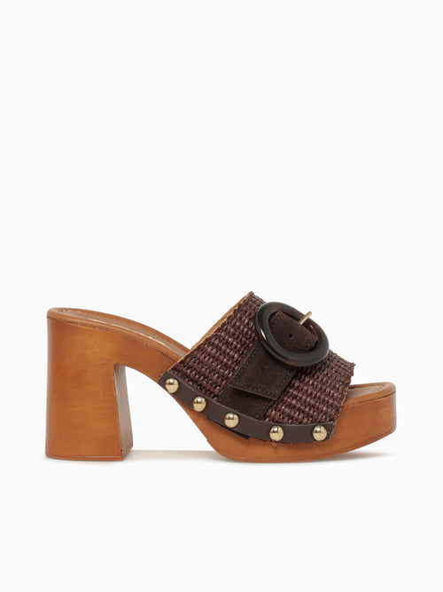 9420 Testa Di Moro Raffia Suede Brown / 36 / M