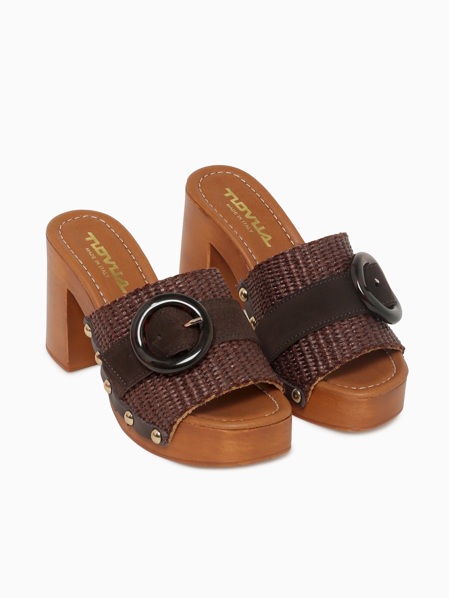 9420 Testa Di Moro Raffia Suede Brown / 36 / M