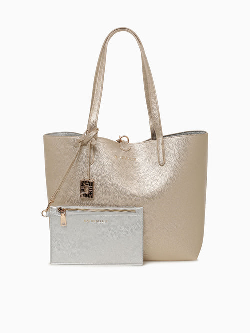 Nicole Tote Bag Champange Silver