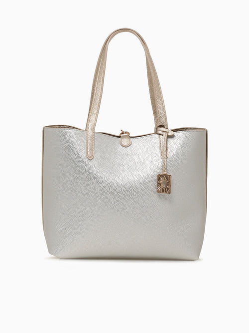 Nicole Tote Bag Champange Silver