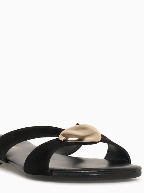 982r Black Kid Suede Black / 36 / M