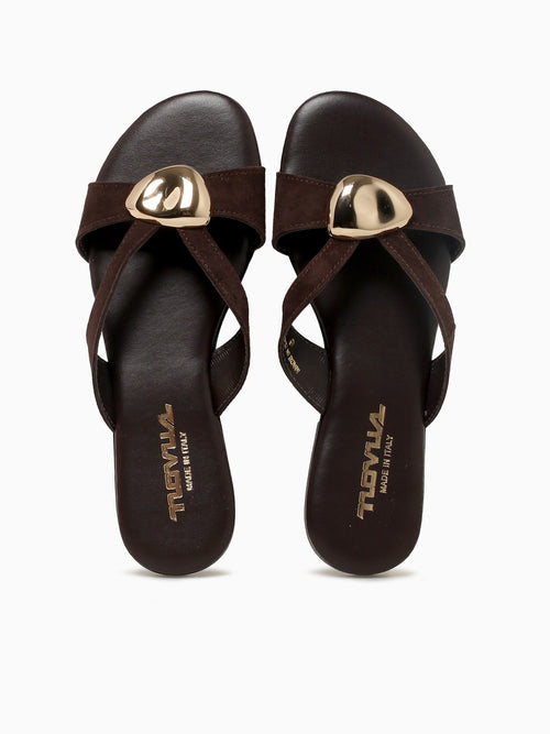 982r Testa Di Moro Kid Suede Brown / 36 / M