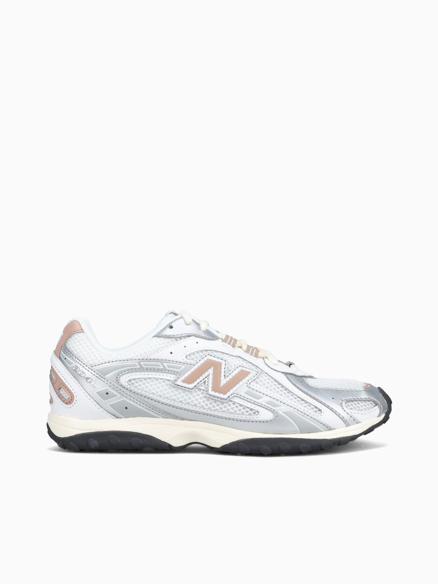 204l Silver Taupe suede Mesh Silver / 4 / M